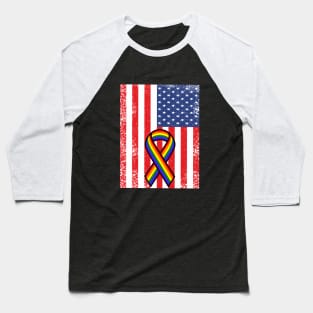 Gay american flag Baseball T-Shirt